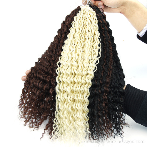 factory wholesale sale ombre braiding hair synthetic 18inch Pre Loop Freetress Hair Crochet Braids Synthetic Braiding Hair